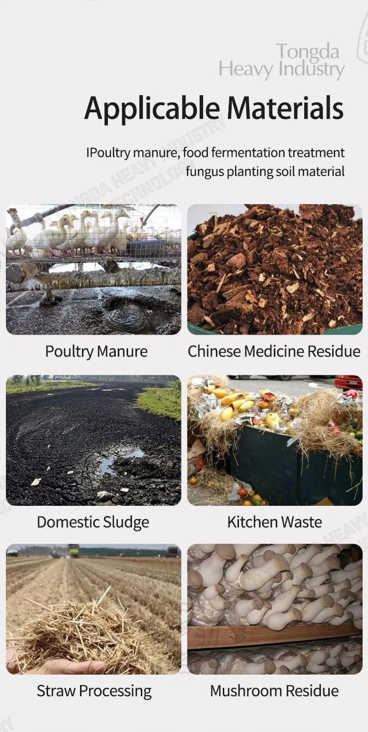 Organic Fertilizer Production Composting Manure Turning Machine Fertilizer Waste Fermentation Pot