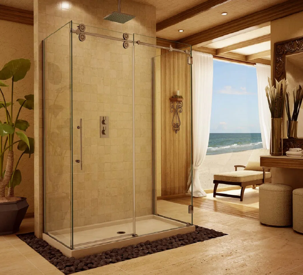Sliding Shower Door Enclosure with Stainless Steel 304 Hardware