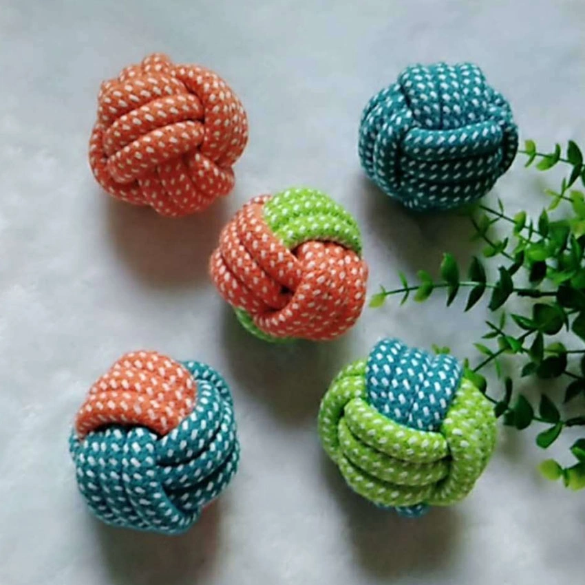 Pet Accessories Cotton Rope Dog Toys Pet Chew Ball Dog Teeth Cleaning Toys