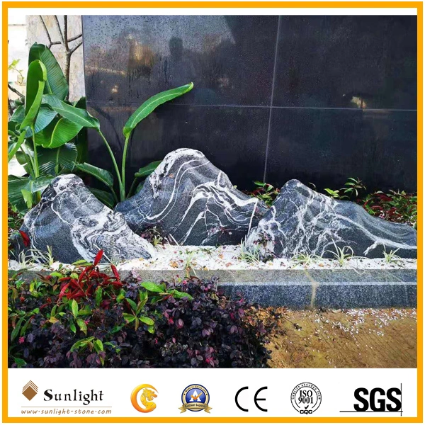 Natural Sea Wave Stone Ornamental Rock for Landscaping, Yard, Garden Decoration