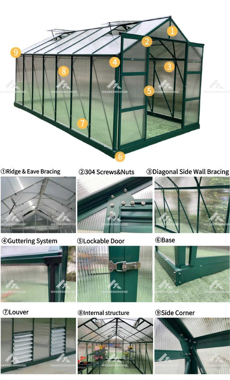 Portable Greenhouse with Solar LED Lights, Clear Ventilation Fan and Shelves