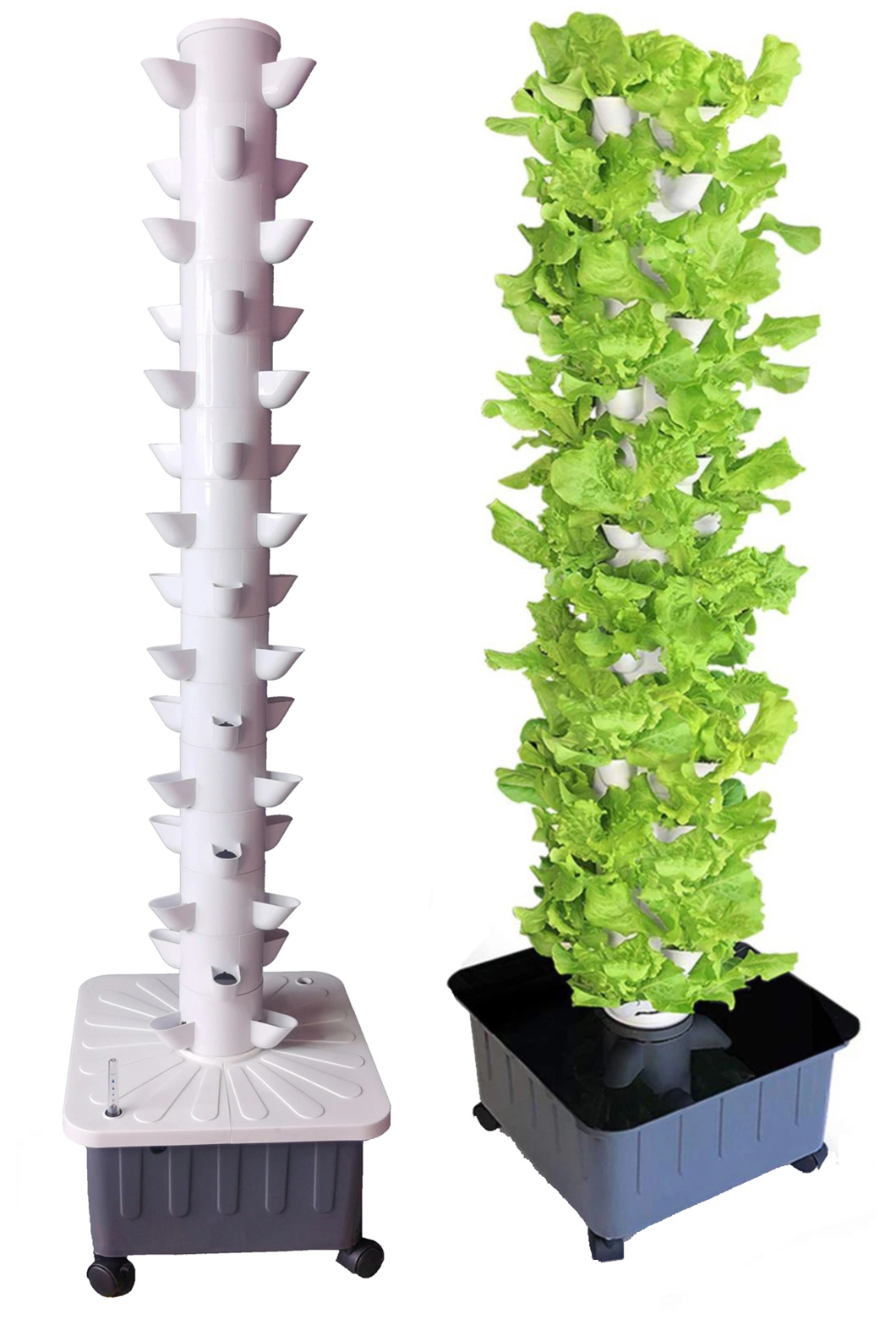 Garden Indoor DIY Hydroponic System Vertical Grow Tower for Lettuce/Celery/Vegetable/Crops Aeroponics Growing