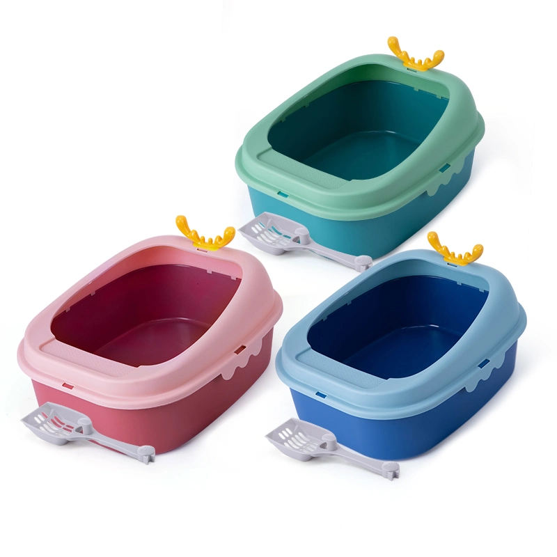 Tc4228 Top Entry Semi-Closed Cat Toilet Cat Litter Box