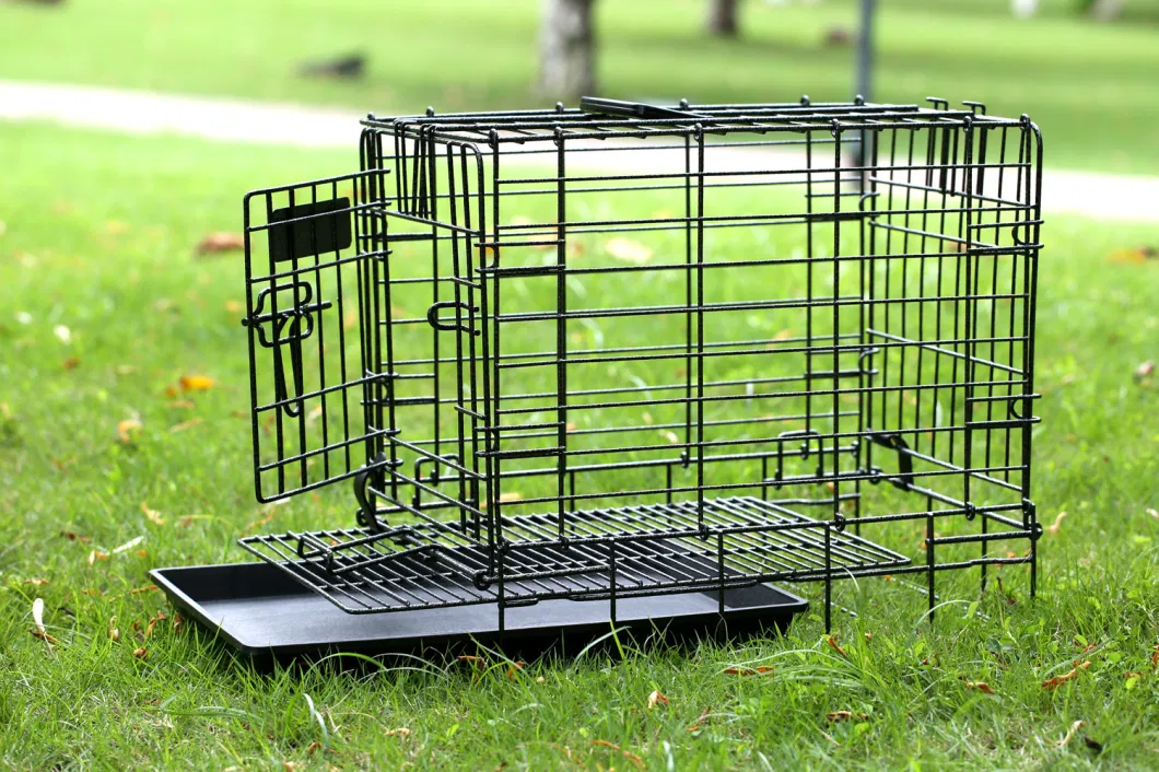 B50001 Wire Pet Cages House for Dogs and Cats Foldable Iron Carriers Animal Cage Crate Boarding Kennels Collapsible Places