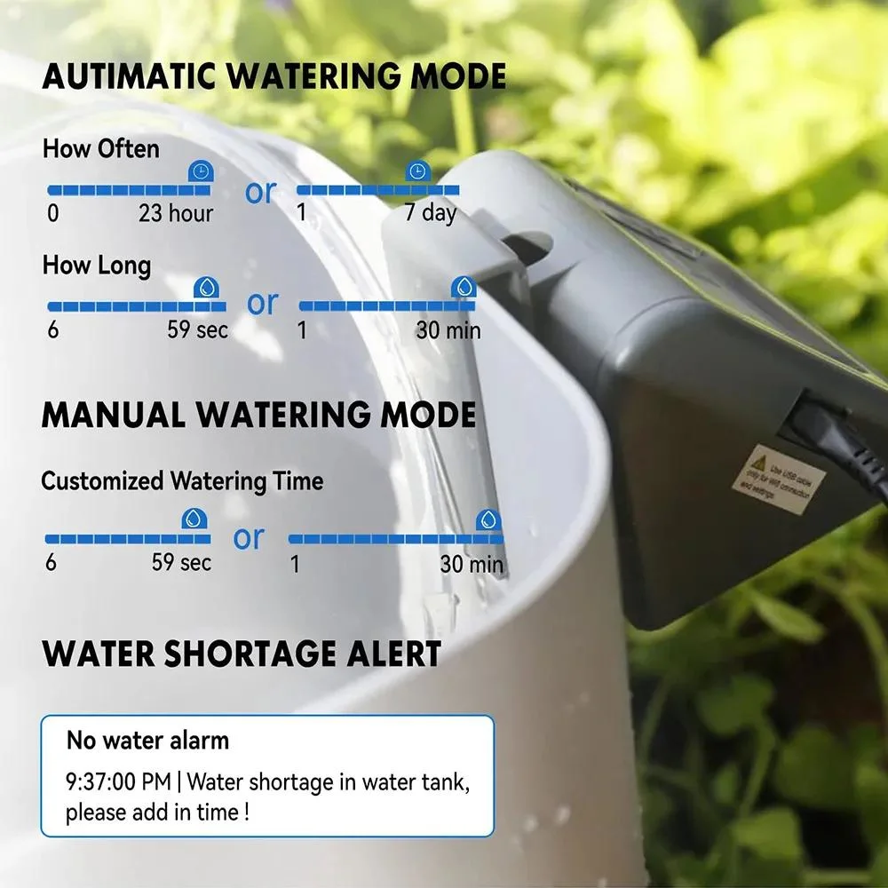 Smart Life WiFi Garden Remote Control Water Pump Timer Automatic Indoor Micro Drip Watering Irrigation System Work with Alexa