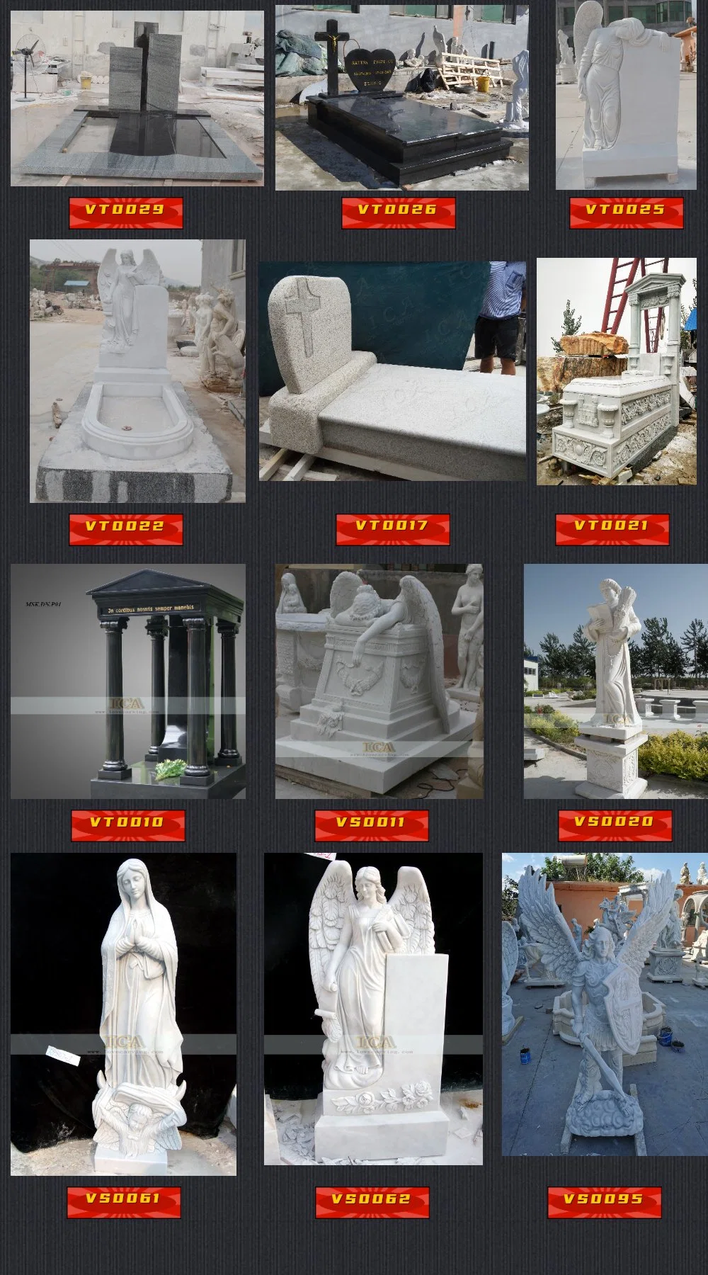 Garden Decoration Monument White Marble Stone Beautiful Angel Statue Tombstone Statue Headstone Statue Gravestone Statue Religious Stone White Marble Statue