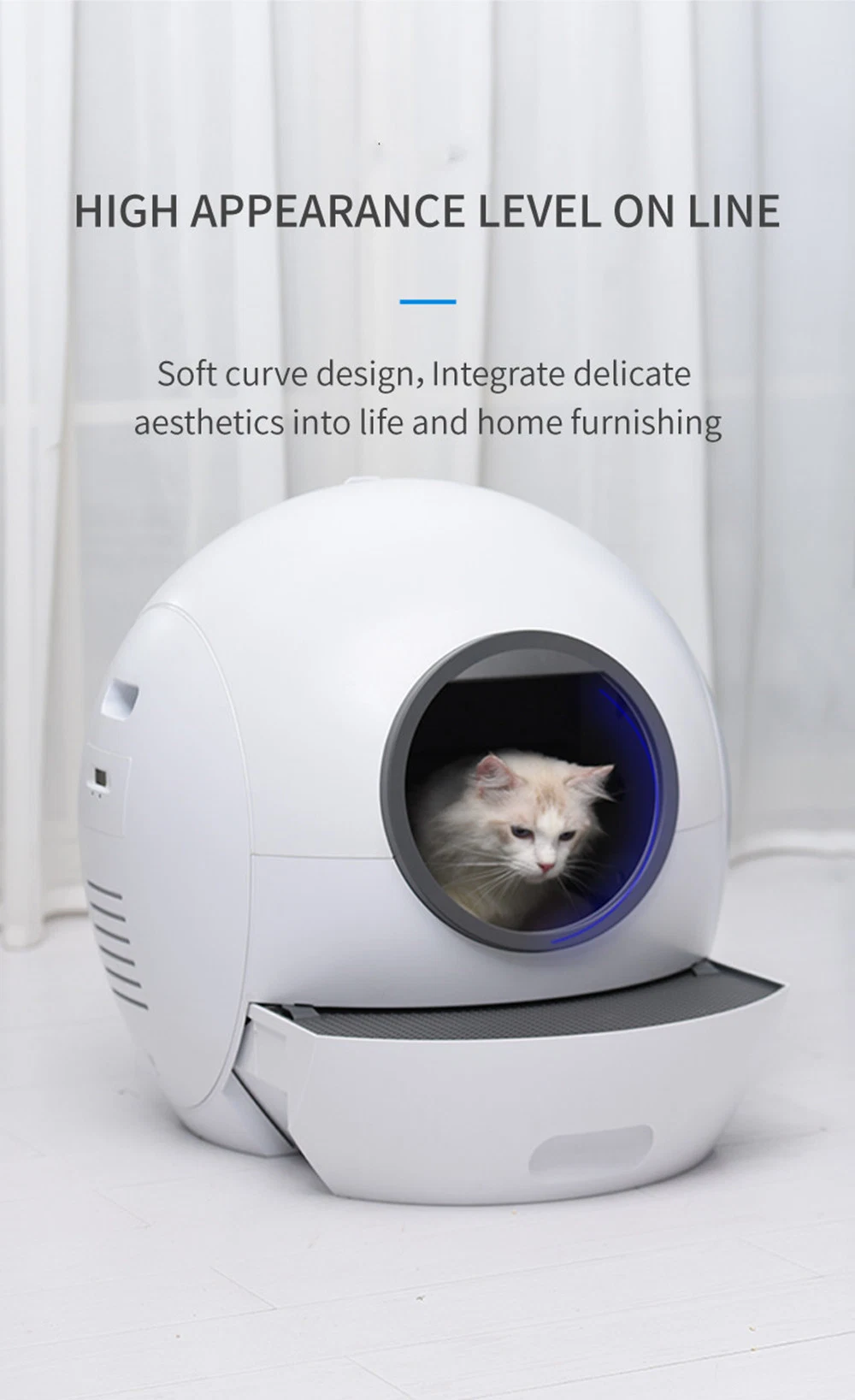 Smart Self Cleaning Cat Litter Box Luxury Large Enclosed Intelligent Automatic Cat Toilet