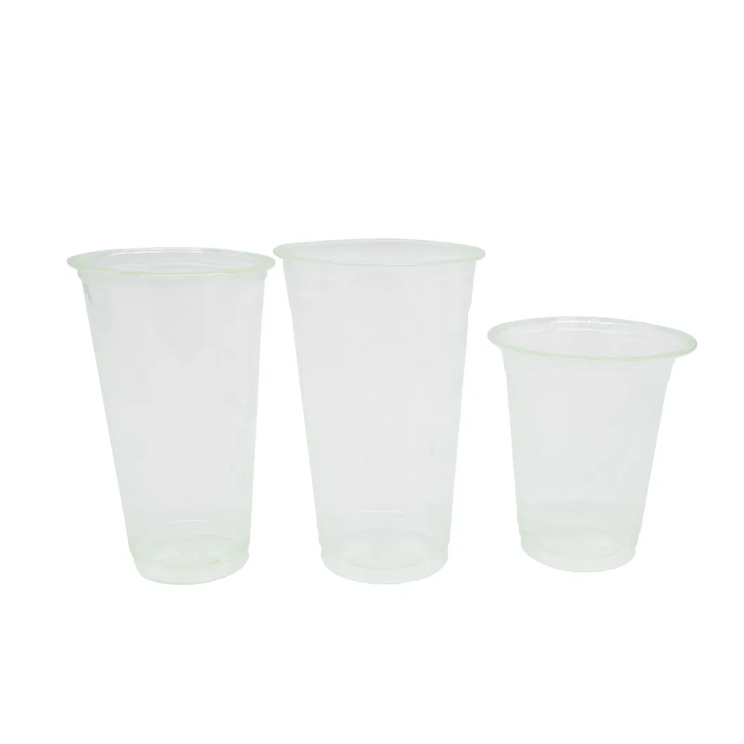 2023 Hot Sell High Quality 92.5 16oz PLA Cup Biodegradable Compost Takeaway Plastic PLA Cup Cold Drink Cup