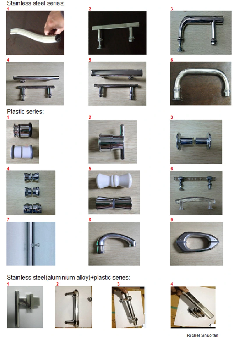 Glass Door Rectangle Shower Room Folding Shower Enclosure Corner