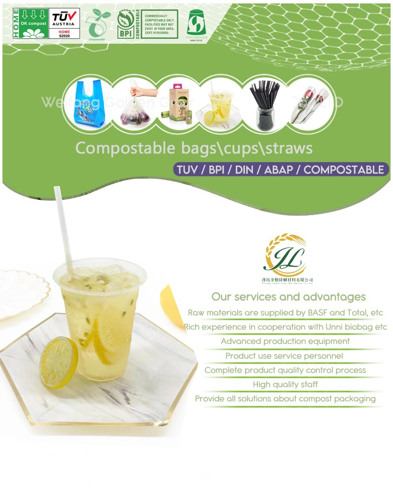 2022 Compost Eco Friendly PLA Cup PLA Cold Cup Bubble Tea for Drink