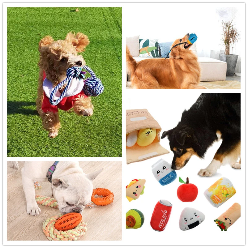 Soft Rubber Pet Feeder Tooth Cleaning Ball Toy Iq Training Ball Dog Toys Chew Toy