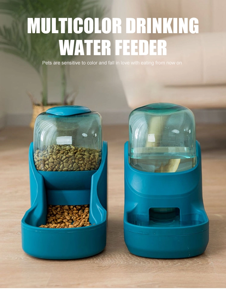 Pet Accessories 3.8L Pet Water Drinking Fountain Plastic Dog Food Dispenser