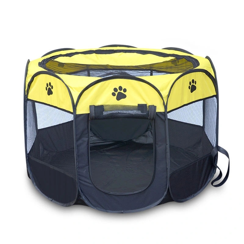 Octagonal Portable Outdoor Kennels Fences Pet Tent Houses Small Large Dogs Foldable Dog Crate