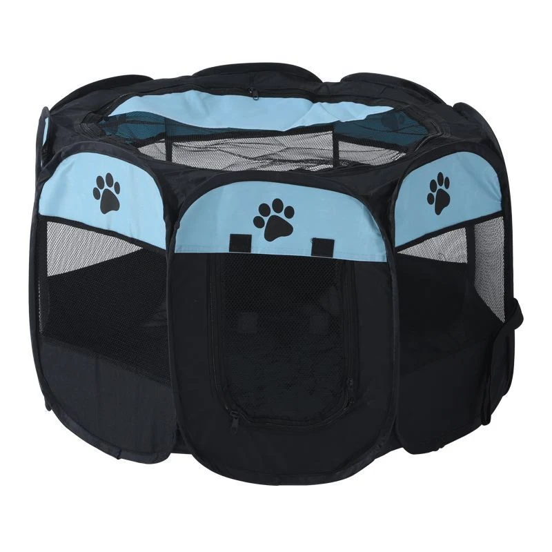 Octagonal Portable Outdoor Kennels Fences Pet Tent Houses Small Large Dogs Foldable Dog Crate