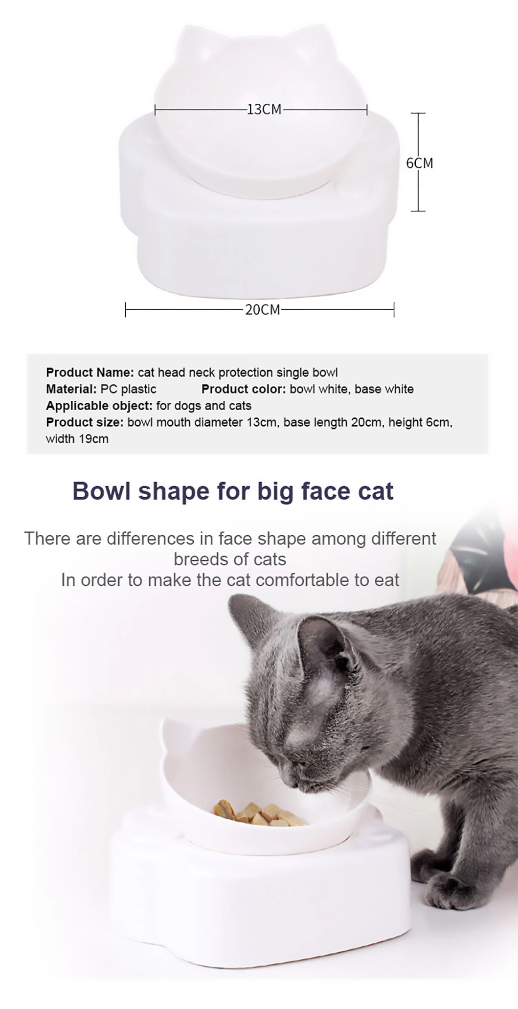 Wholesale Elevated Cat Food Water Bowl