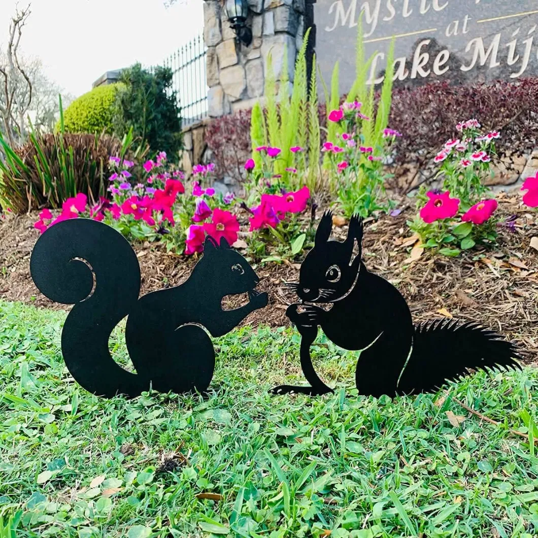 Custom Metal Garden Sculptures &amp; Statues, Yard Art, Flowerbed Decoration, Outdoor Decor, Animal Stake Pack