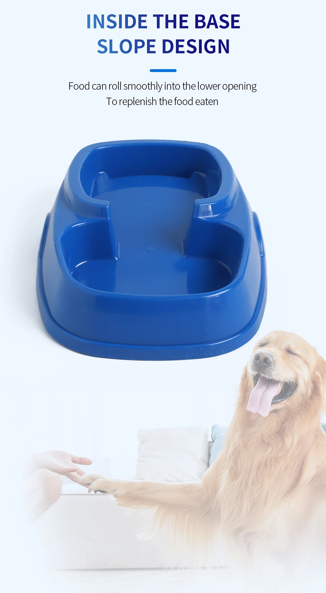 OEM Automatic Dog Cat Puppy Water Food Bowl Raised Food Dispenser Pet Bowls for Cats and Dogs