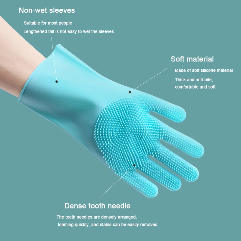 Pet Dog Cat Grooming Cleaning Magic Glove Silicone Pet Bath Grooming Glove