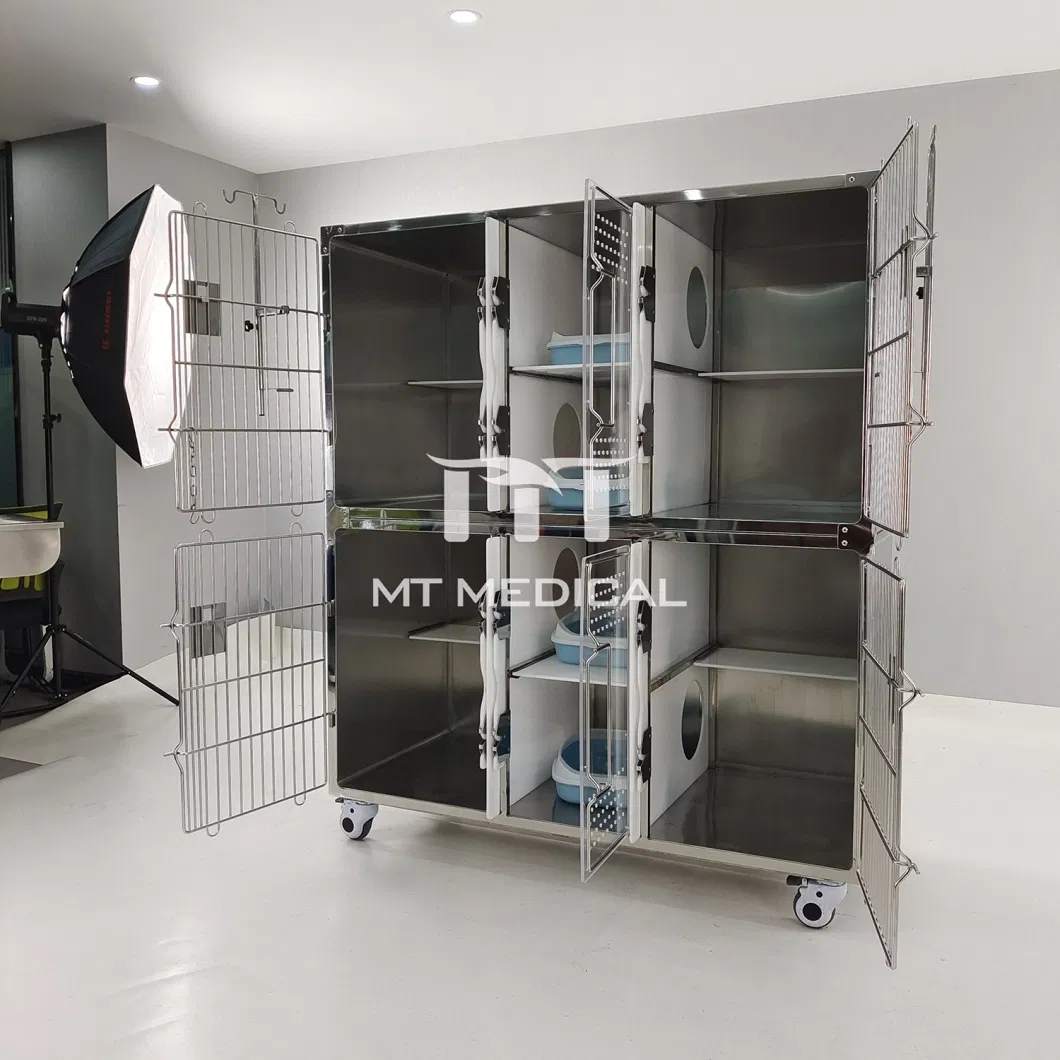 Vet Clinic Cage Stainless Steel Veterinary Portable Dog Hospital Cage Vet Clinic Cage Kennels