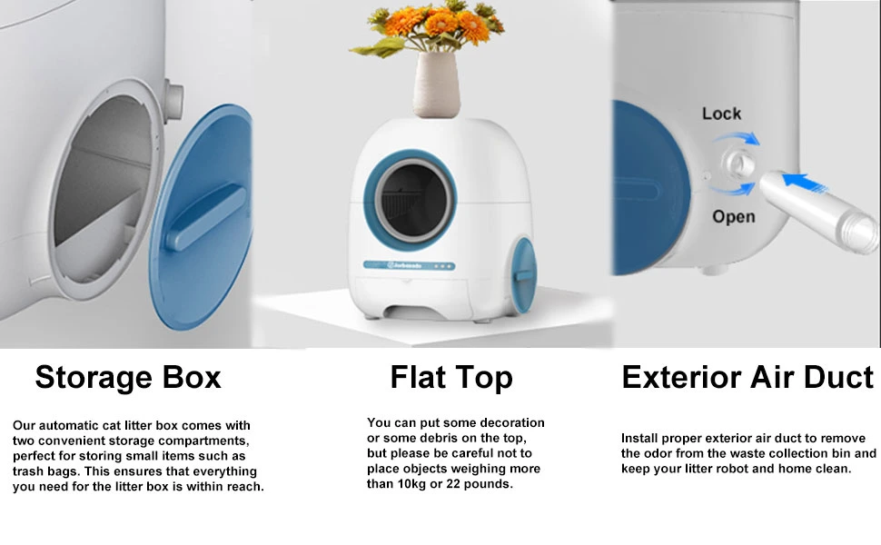 Automatic Self-Cleaning Large Space Cat Litter Box