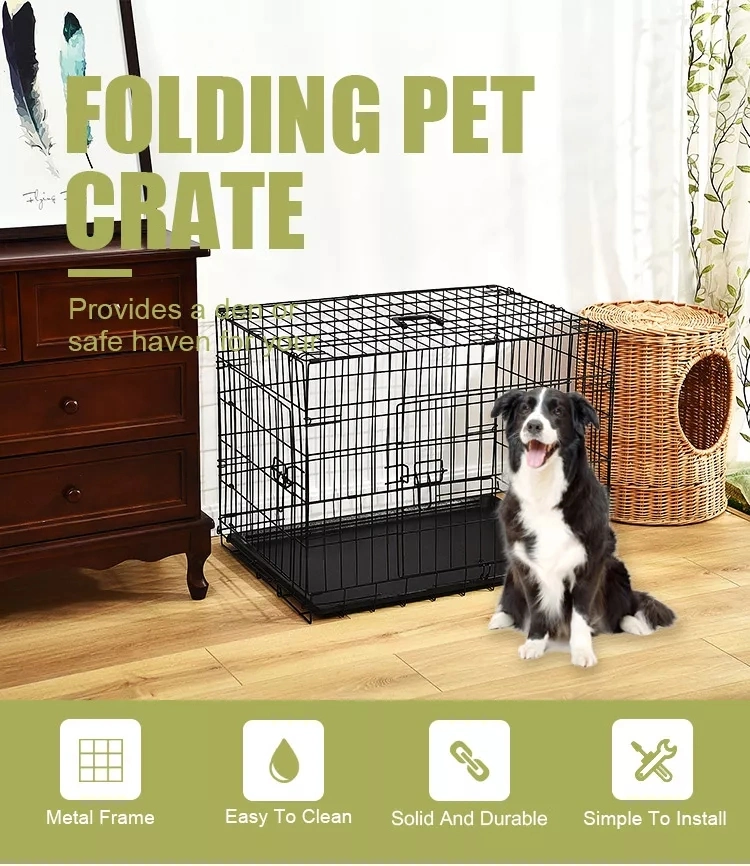 Pet Cage Collapsible Dog Cat Rabbit Puppy Folding Crate