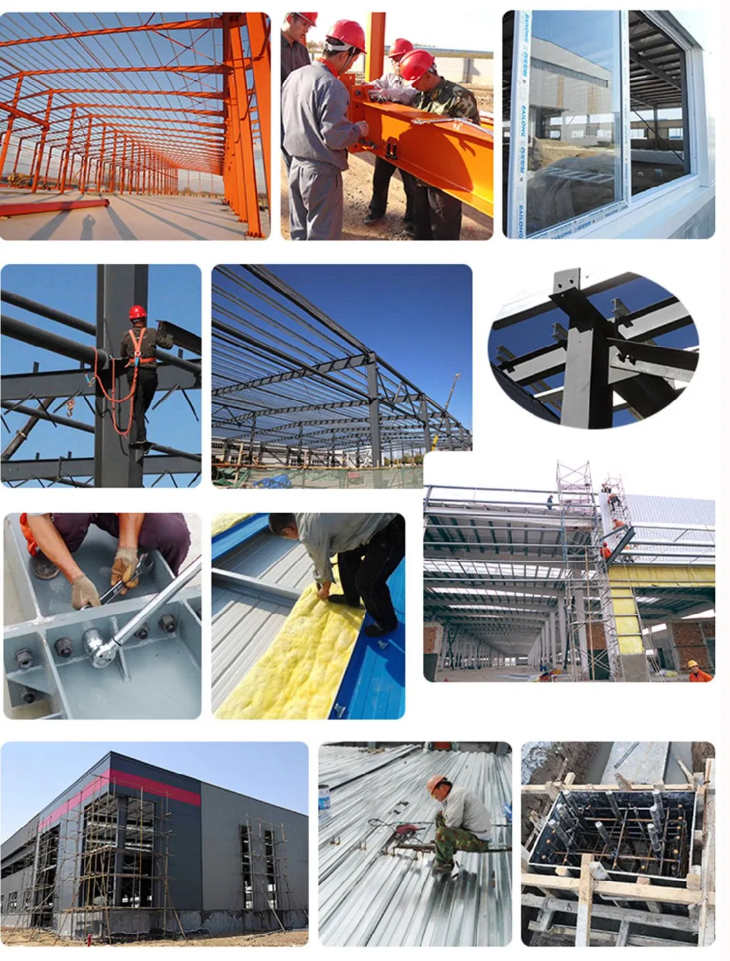 Low Cost Prefabricated Steel Structure Metal Garage Hangar Warehouses Shed for Outdoor