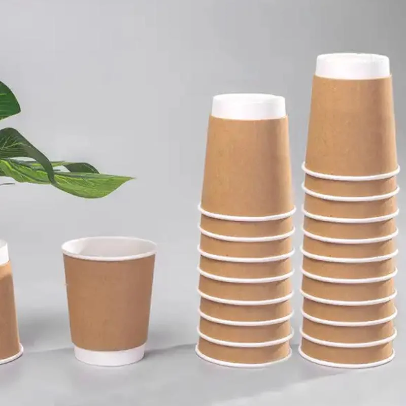 Biodegradable Compost Disposable Custom Kraft Paper Cup