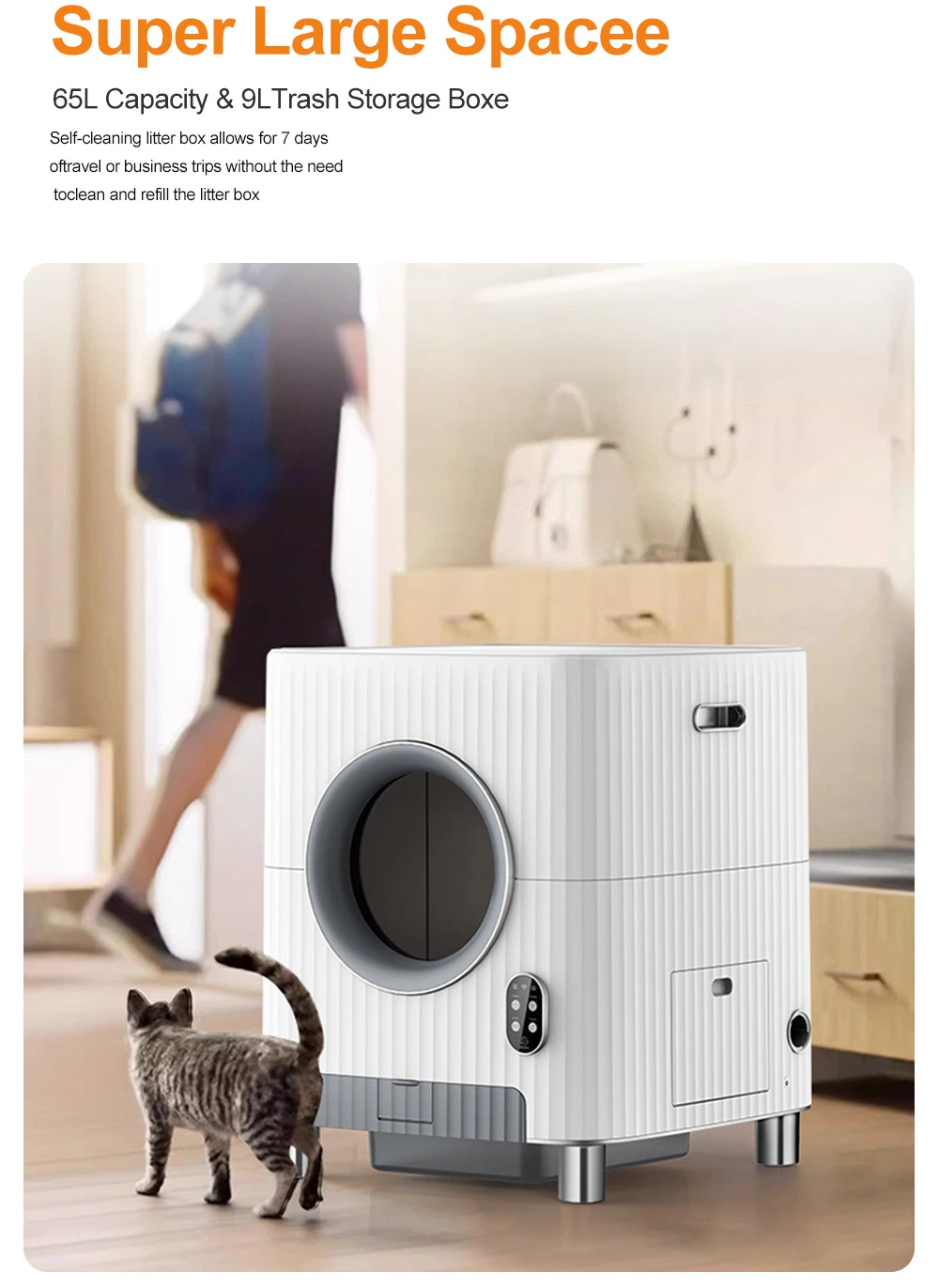 Cat Litter Automatic Clean up Robot APP Control Smart Cat Litter Box