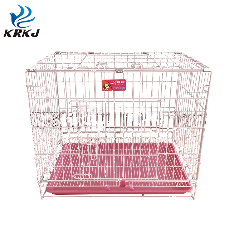 Thickness Foldable Portable Dog Plastic Flooring Cages Metal Kennels for Large and Medium Dogs