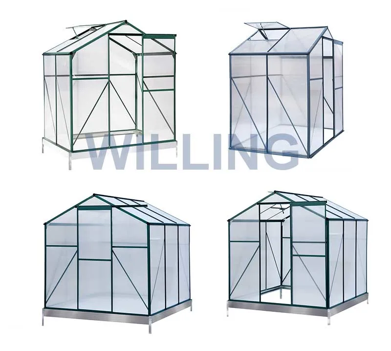 Mini Size Metal Aluminium Backyard Greenhouse Garden Greenhouse