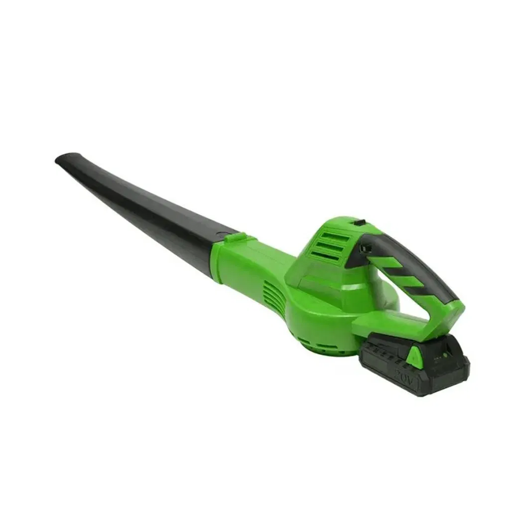 Green Portable Rechargeable Lithium Battery 7000rpm Cordless Leaf Blower for Industry Agriculture