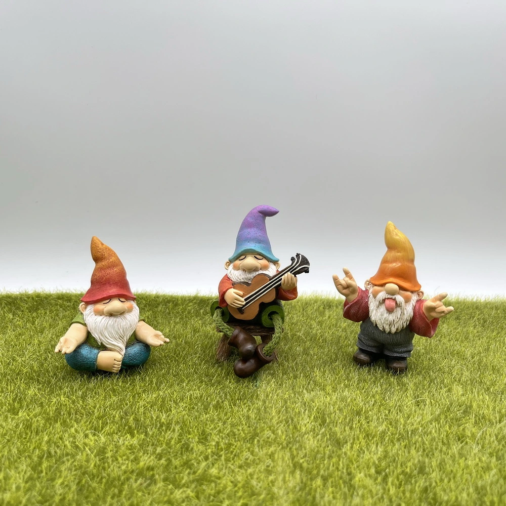 Miniature Fairy Garden Gnomes Decoration for Outdoor Garden Yard Home Yoga Gnome