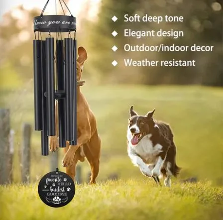 Pet Memorial Custom Photo Wind Chimes, Wind Spinner