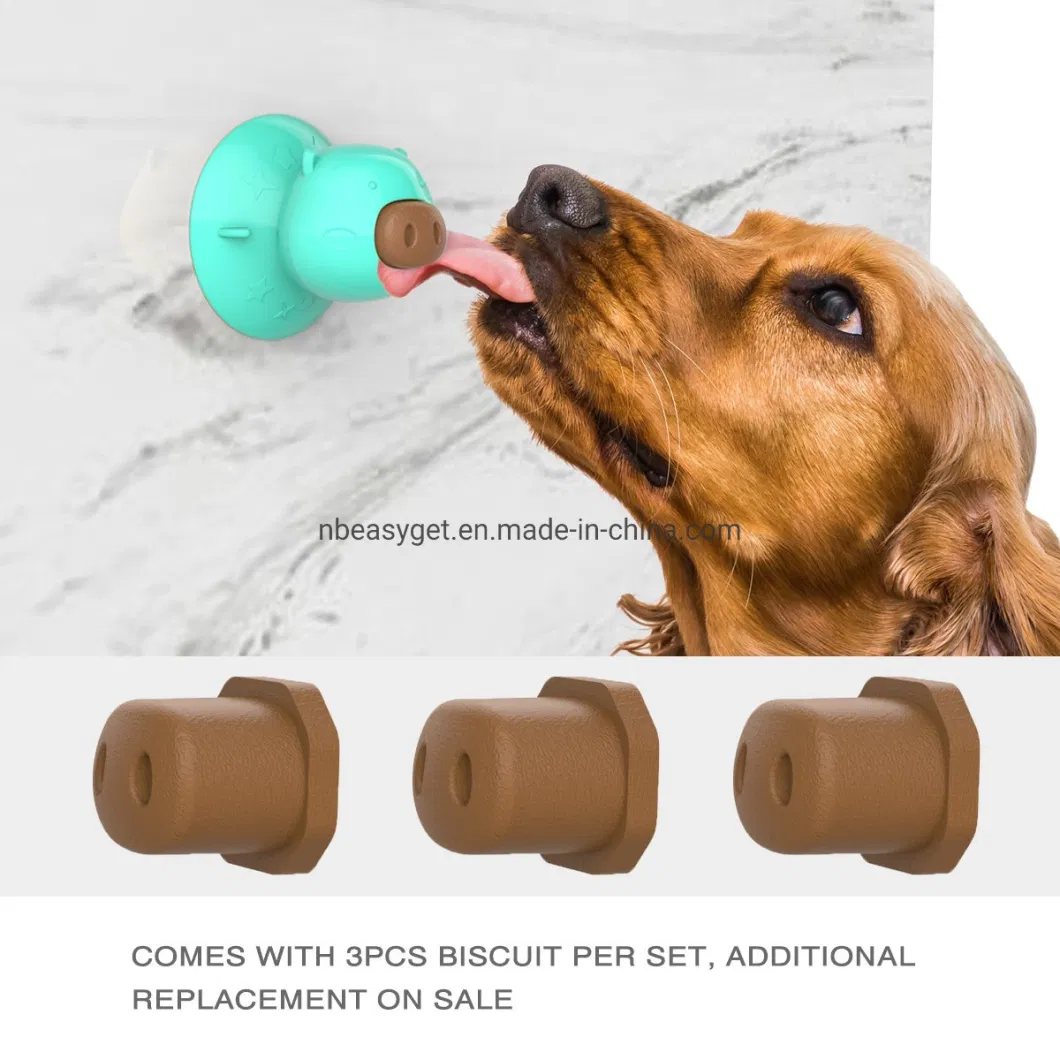 Dog Lick Toy with Suction Cup, Teeth Cleaning Chew Toy, Reduce Boredom, Comes with 3 PCS Dog Treat Pet Supplies Esg12562