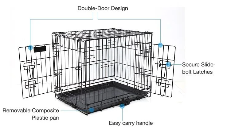 Amazon New Style Folding Pet Dog Cage Dog Crates