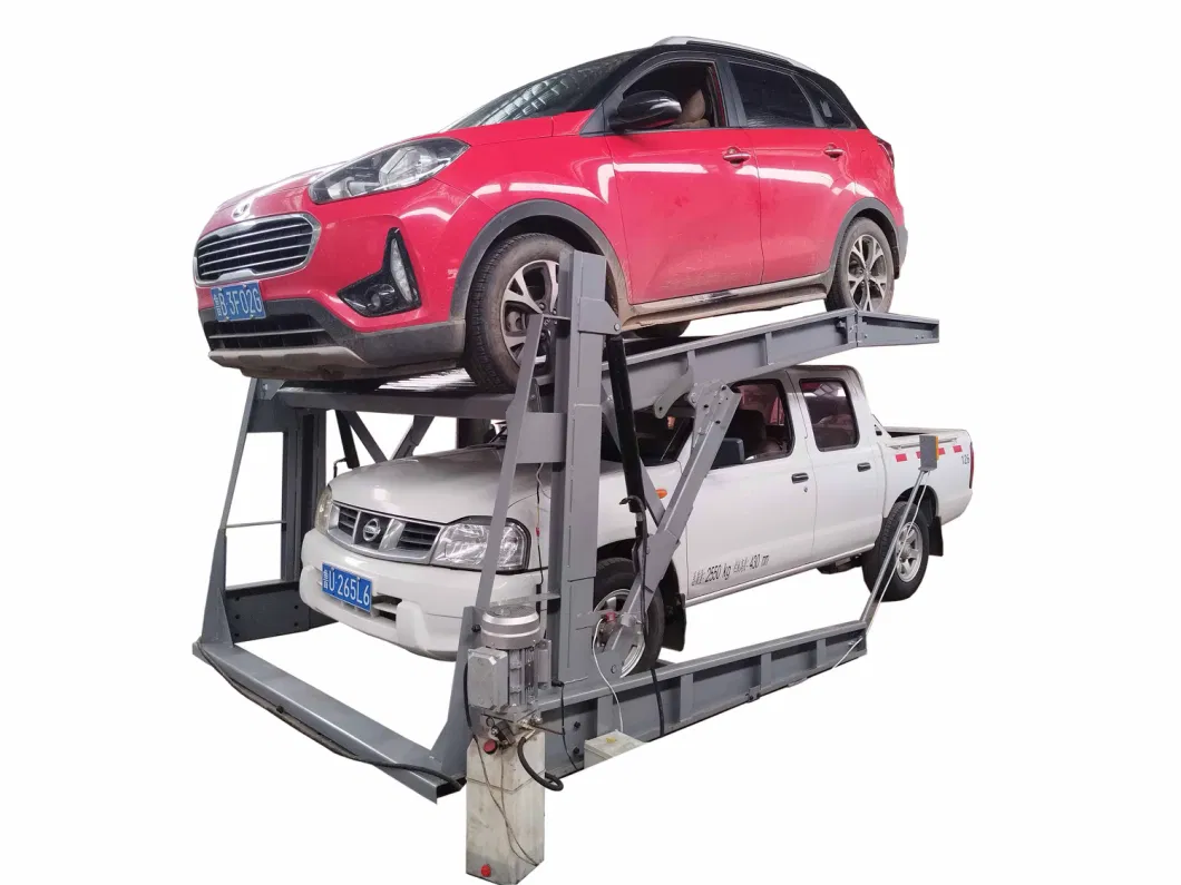 2500kg Capacity Tilting Two Post Car Parking Lift CE Certified Low Ceiling Parking Equipment for Sedan