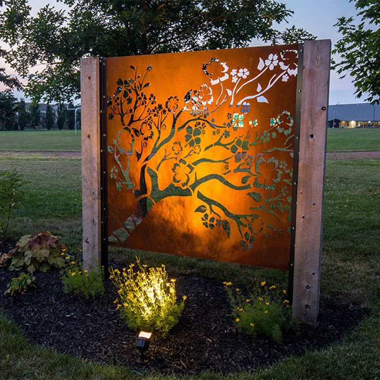 Garden Corten Steel Rusty Large Decorative Flower Pot