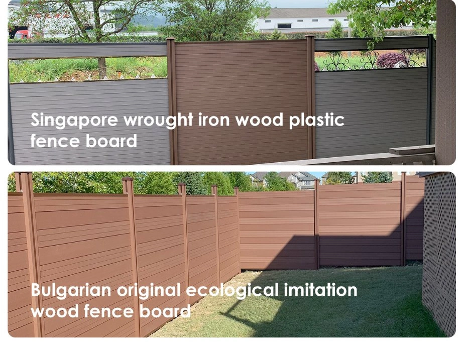 Own Brand WPC Panels Composting Wood Fence Privacy Design