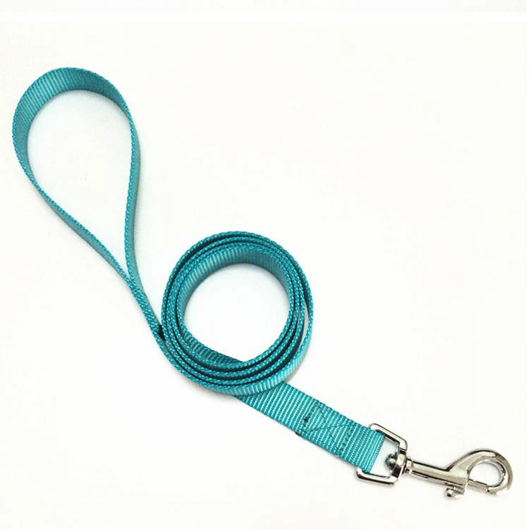 Wholesale Dog Harness Adjustable Pet Training Collar Pet Supply Christmas Products Nylon Polyester Coated Retractable Dog Training Lead Leather Rope Leash