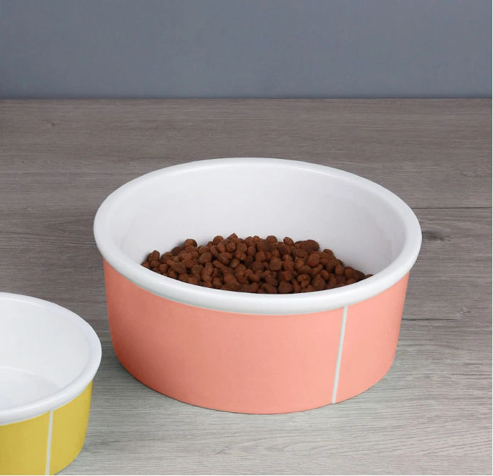 Dog Bowls, Puppy Ceramic Food and Water Bowls Set Ceramic Cat Food Feeder Bowl Collection Pet Bowl for Flat-Faced Cats and Small Dogs