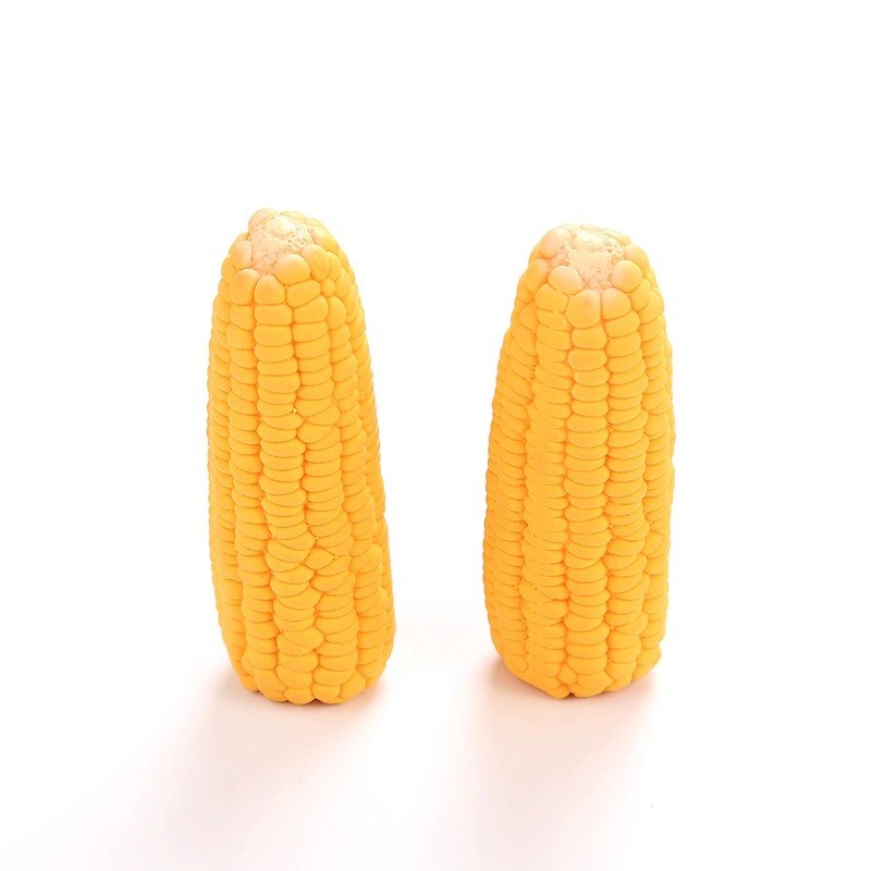 Latex Corn Shape Squeaky Bite-Resistant Interactive Dog Toy