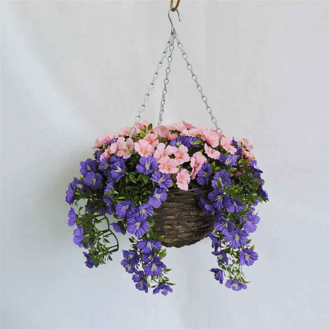 D35X25cm Artificial Garden Decoration Hanging Bansket