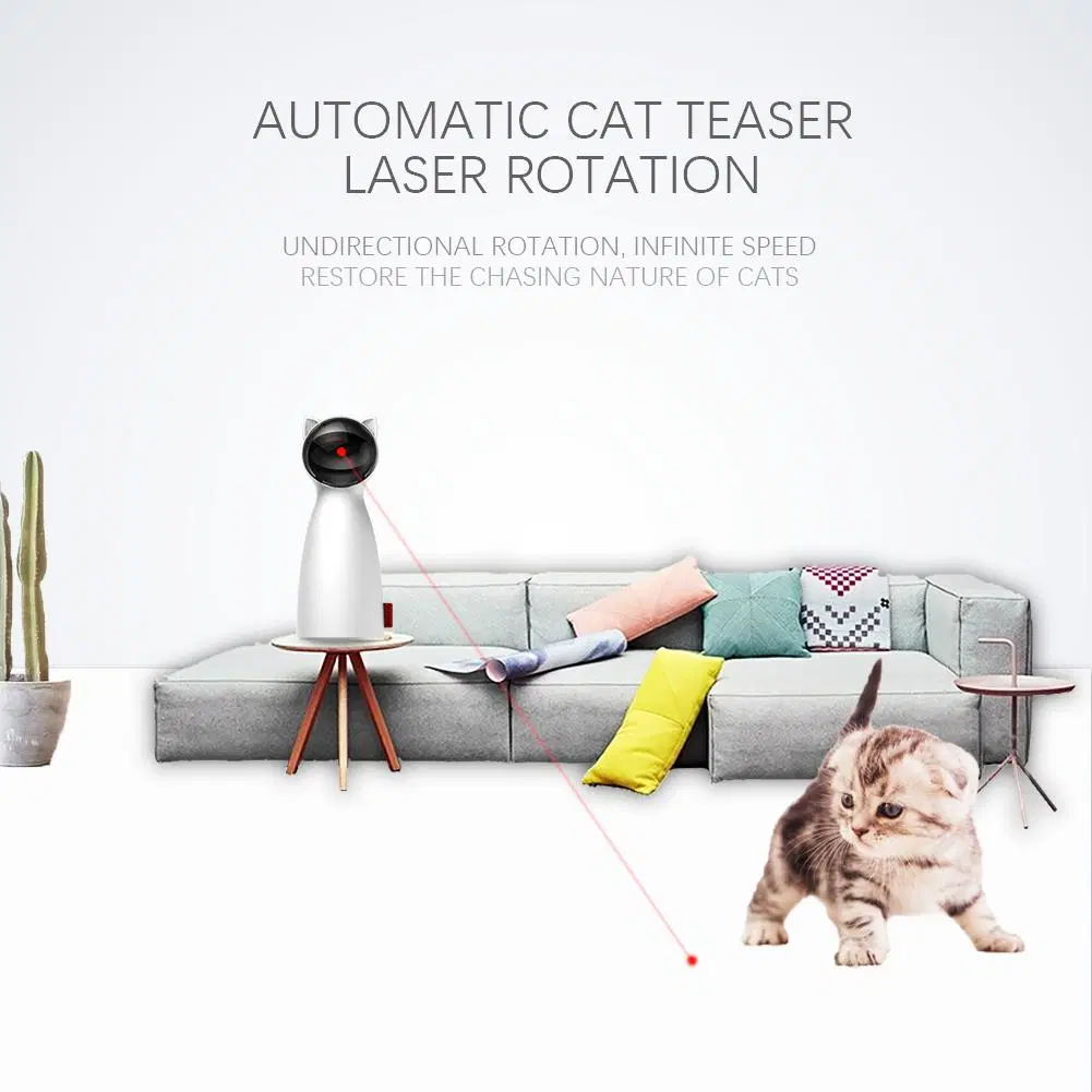 Automatic Cat Toys Interactive Smart Teasing Pet LED Laser Funny Handheld Mode Electronic Pet for All Cats Laserlampje Kat