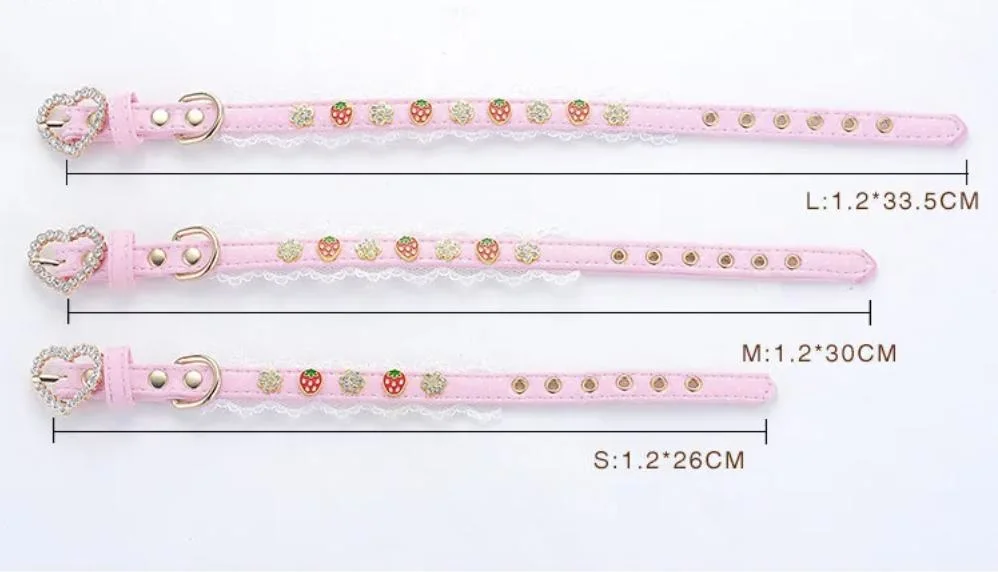 Luxury Jewelry Pearl Pet Dog Collar Leash Set Teddy Poodle Pomerania Yorkshire Bulldog, Pet Dog Collar for Puppy