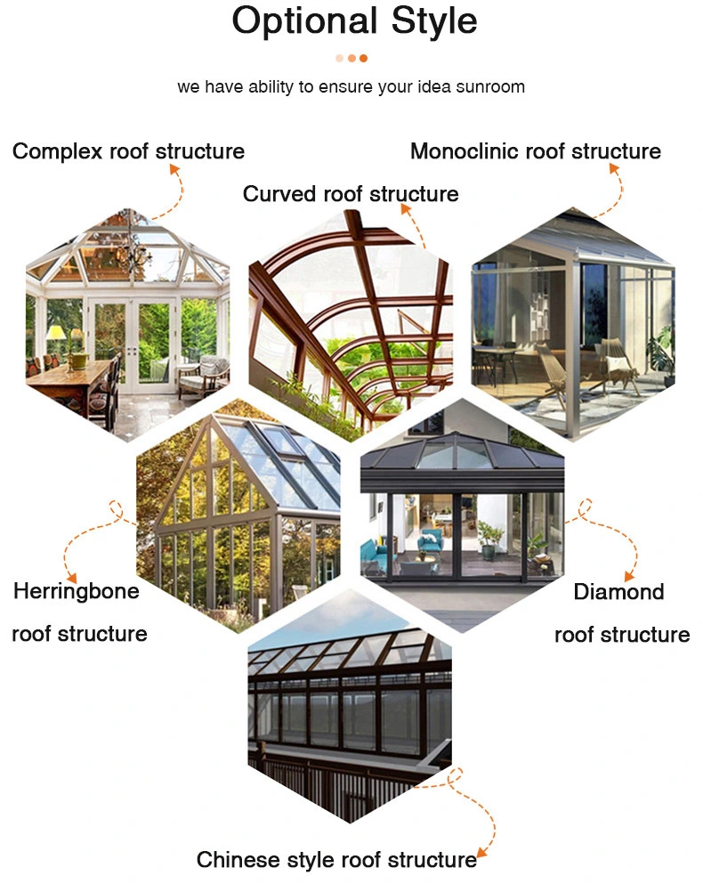 Cheap Sunroom Kits Backyard Greenhouses for Agriculture