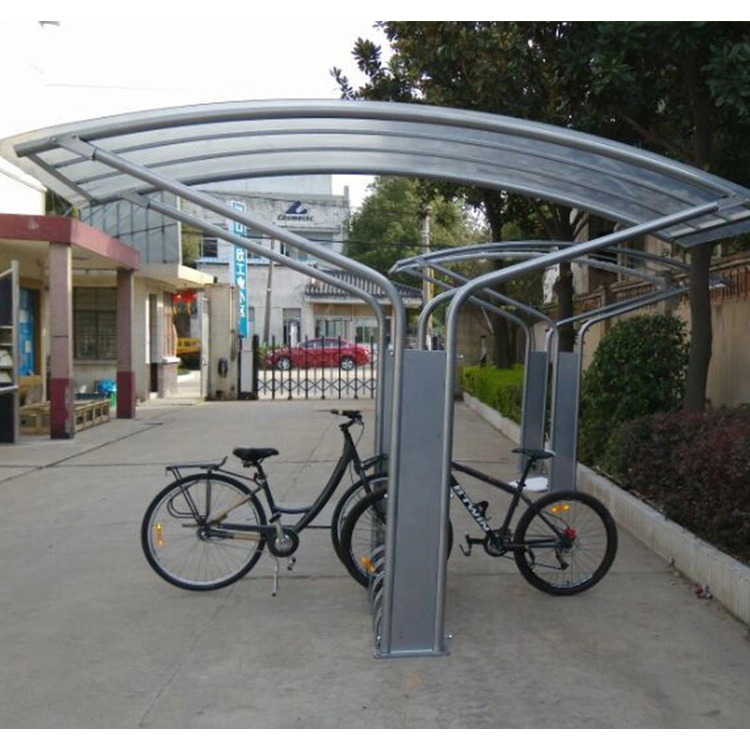 Bus Station Bike Rach Shelter Bicycle Shed Outdoor Space for Bike