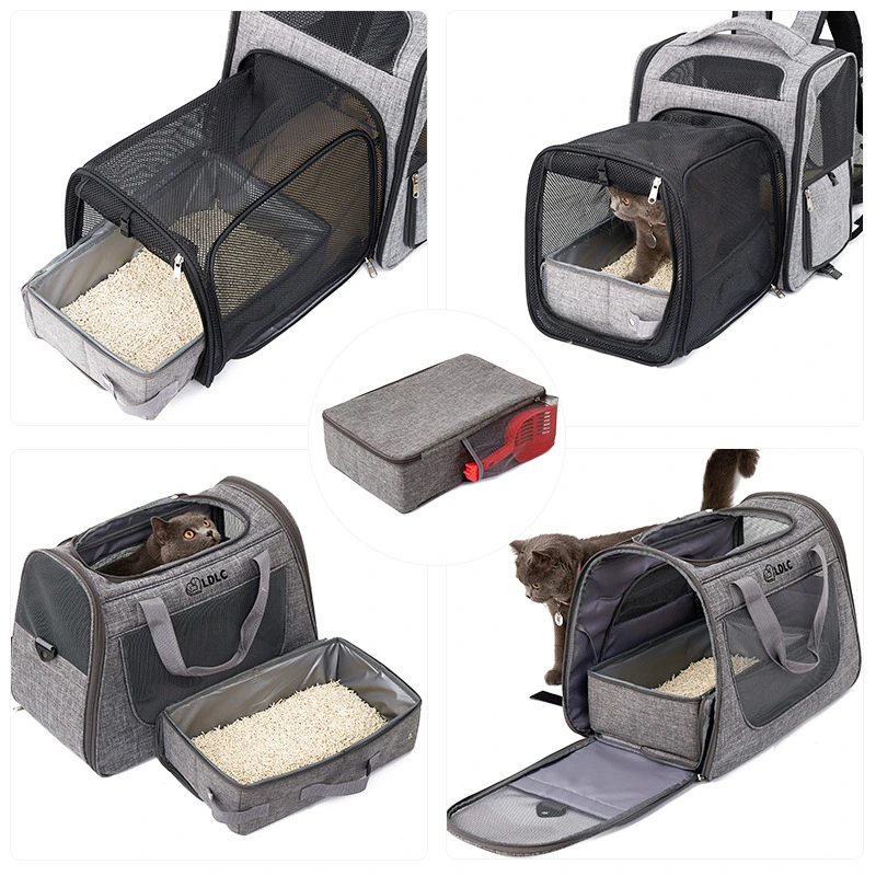 Carefully Selected Amazon Foldable Oxford Cloth Portable Cat Litter Box in Pet Bag, Mobile Cat Toilet