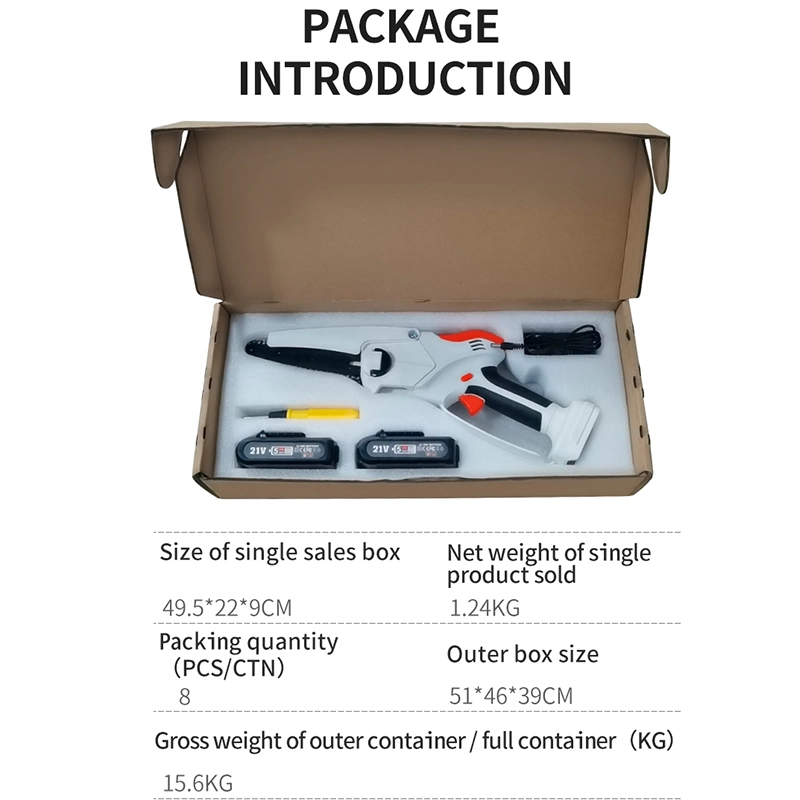 New Model 6inch 21V Portable Cordless Wood Chainsaw Sharpener Top Non-Slip Handle Mini Electric China Chainsaw