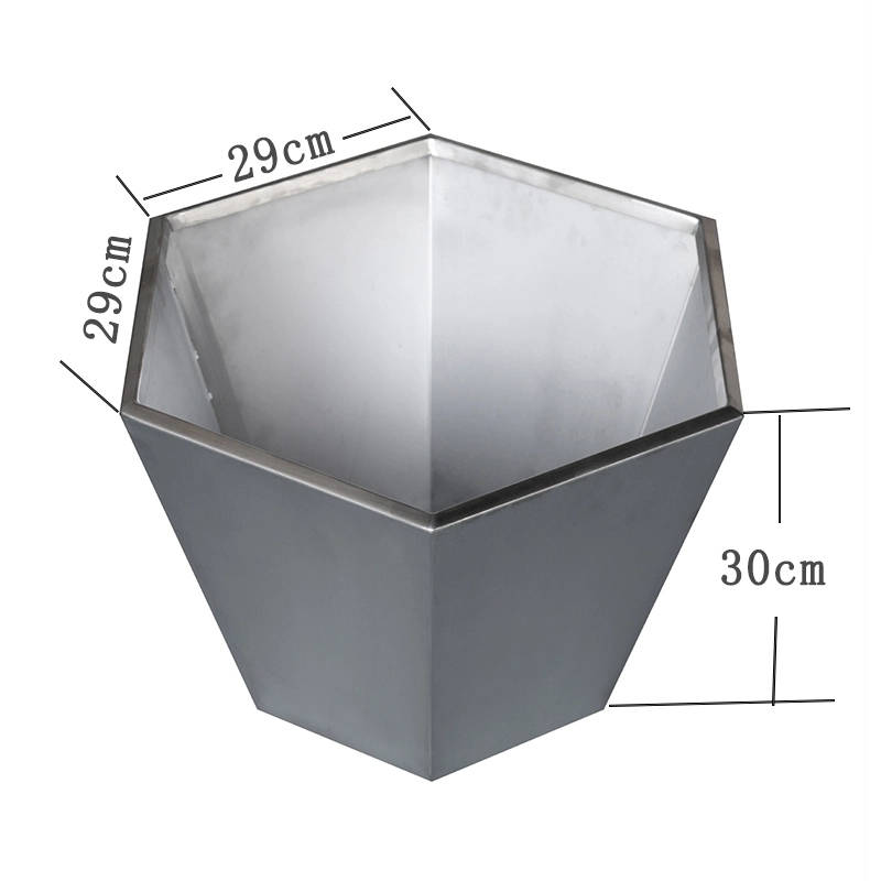 Indoor/Outdoor Metal Flower Pot Box - Premium Landscape Decor for Gardens and Homes