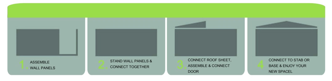 DIY Storage Shed Garden Metal Shed RDS3650-C2